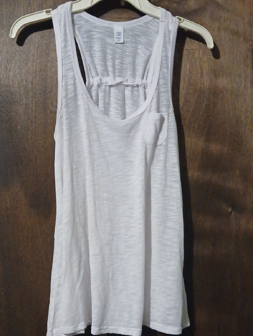 Piper & Blue White Slub Racerback Tank